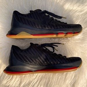 Nike KD 8 EXT Woven Wonder Black/Black Metallic Gold-Laser Crimson Sneakers